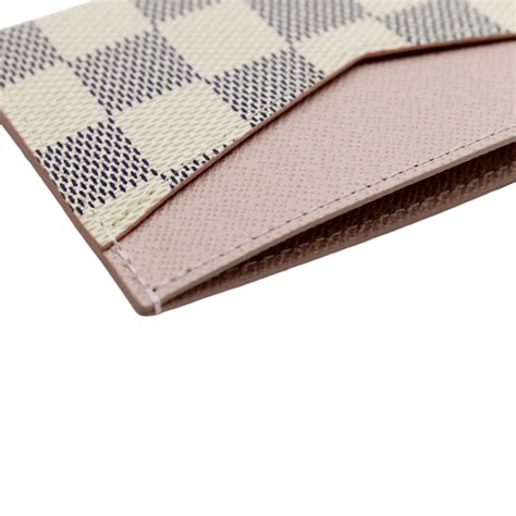 louis vuitton card holder damier azur|louis vuitton sarah wallet damier.